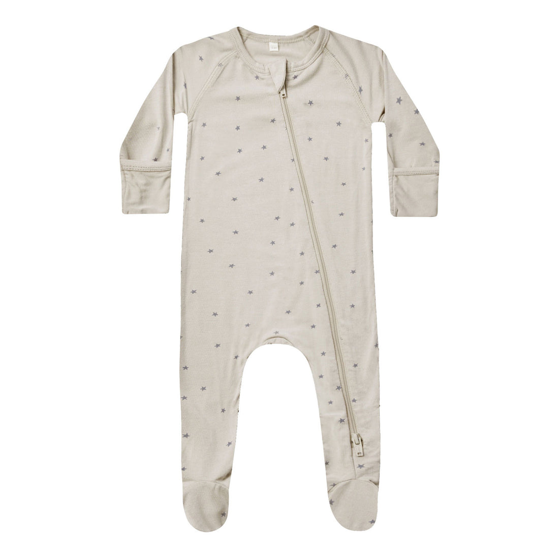 Quincy Mae Stars Bamboo Zip Footie