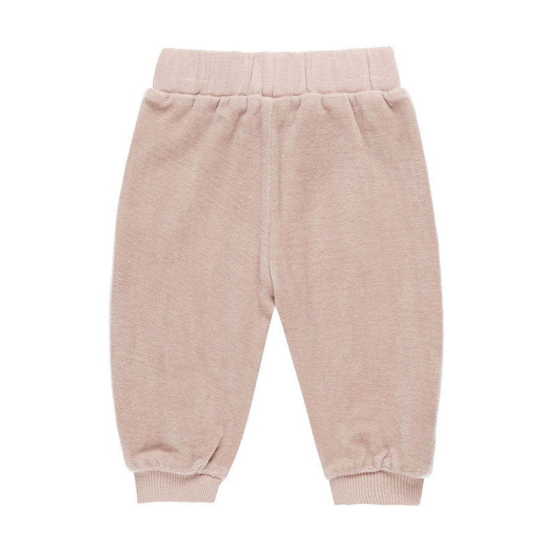 Quincy Mae Blush Velour Relaxed Sweatpant