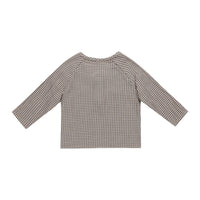 Quincy Mae Indigo Gingham Zion Shirt