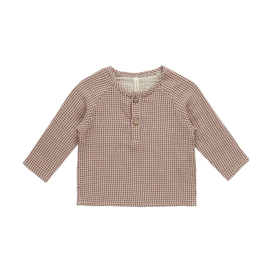 Quincy Mae Plum Gingham Zion Shirt