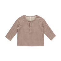 Quincy Mae Plum Gingham Zion Shirt