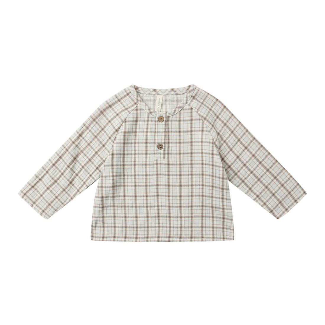 Quincy Mae Blue Plaid Zion Shirt