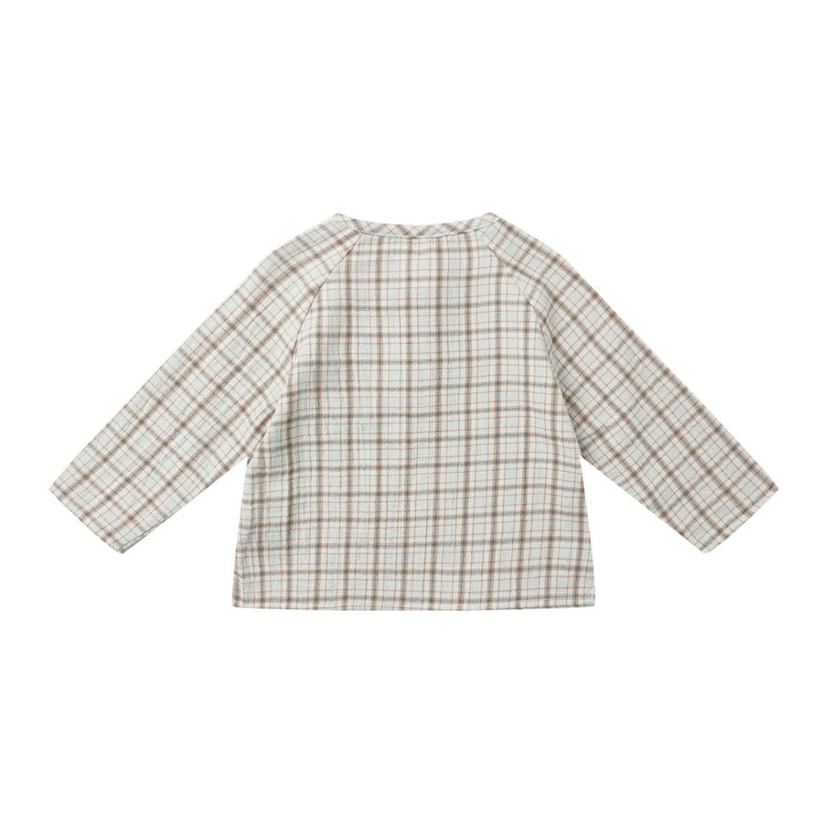 Quincy Mae Blue Plaid Zion Shirt