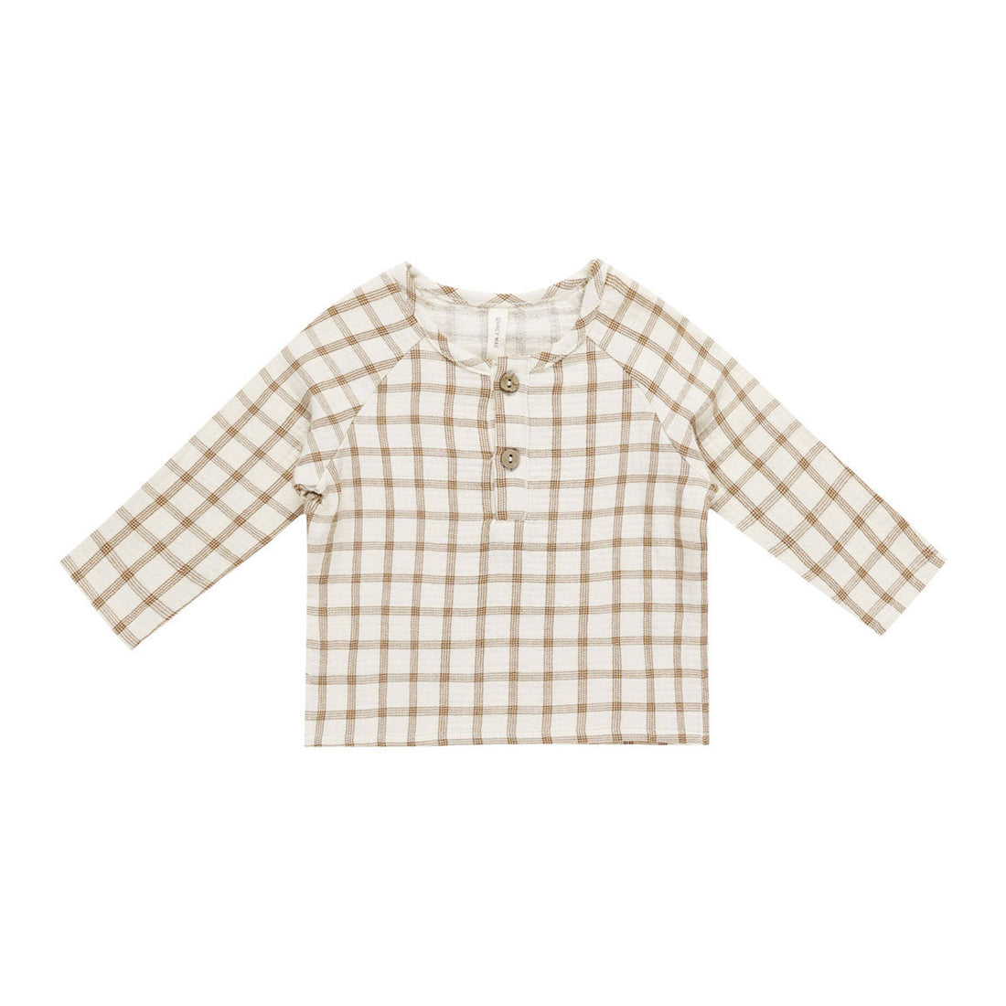 Quincy Mae Cinnamon Plaid Zion Shirt