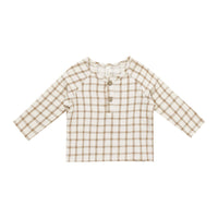 Quincy Mae Cinnamon Plaid Zion Shirt