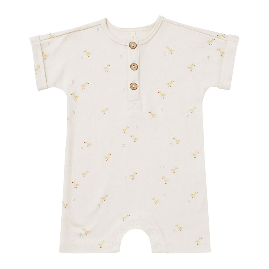 Quincy Mae Ducks Short Sleeve One-Piece