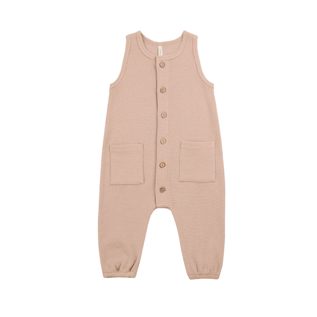 Quincy Mae Blush Waffle Jumpsuit