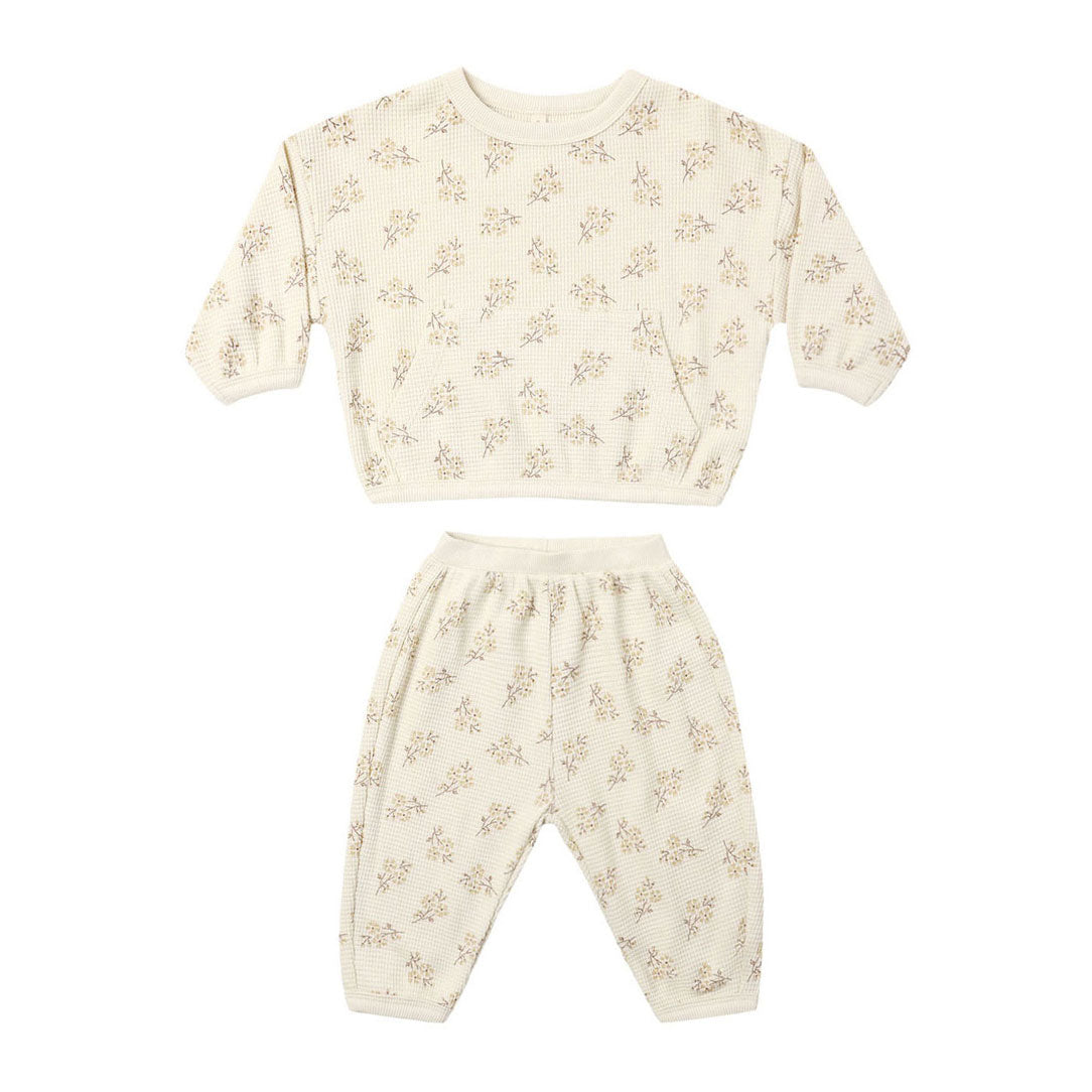 Quincy Mae Meadow Waffle Slouch Set