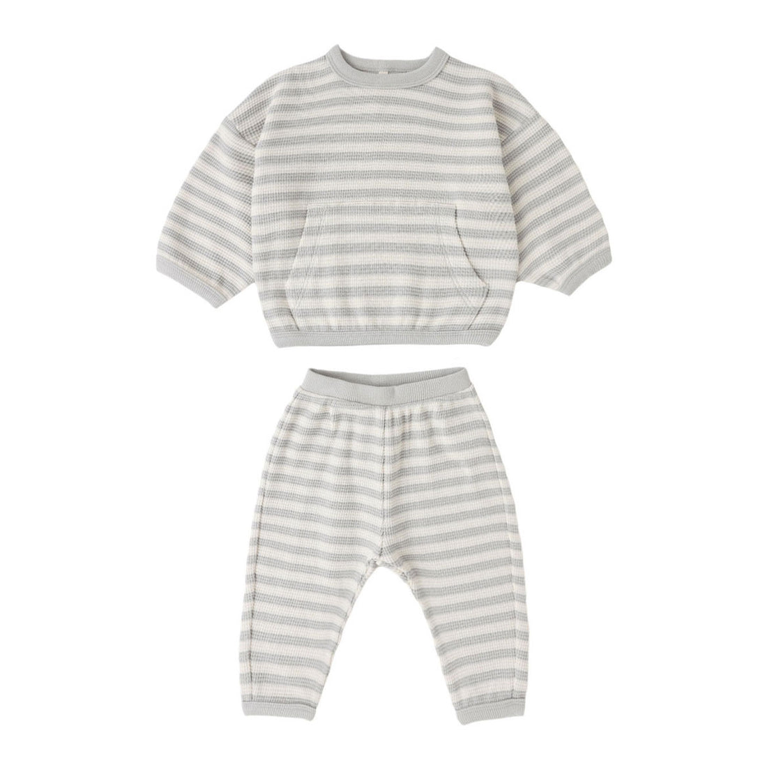 Quincy Mae Sky Stripe Waffle Sweater Set