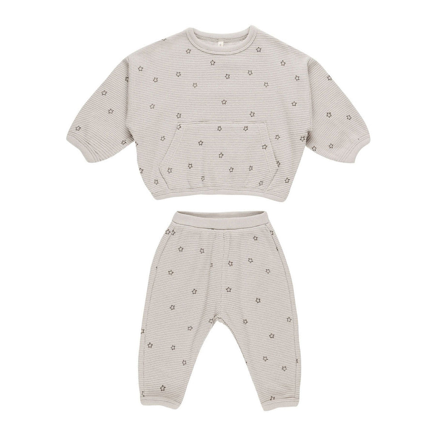 Quincy Mae Stars Waffle Slouch Set