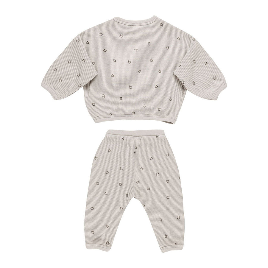 Quincy Mae Stars Waffle Slouch Set