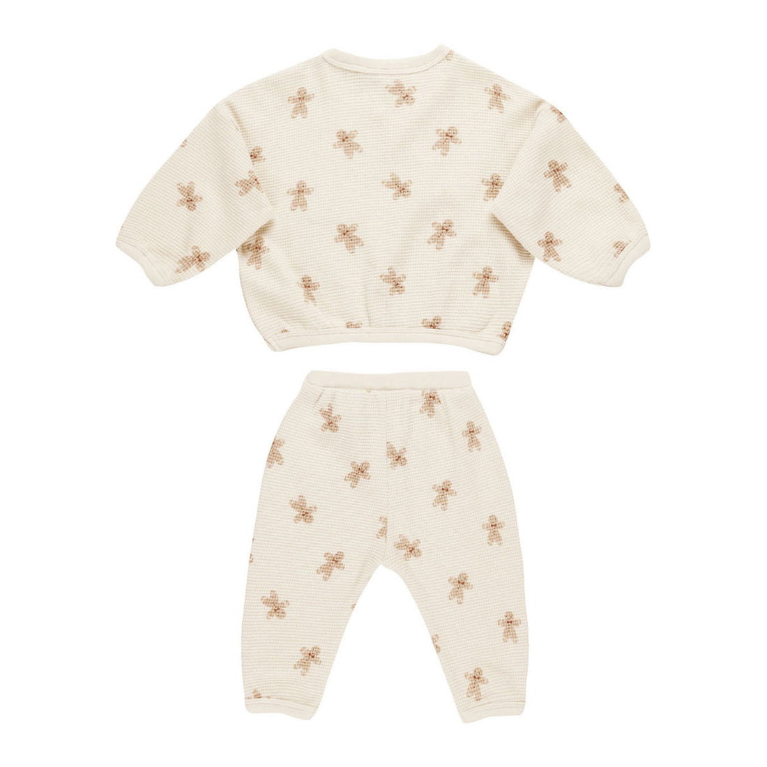 Quincy Mae Gingerbread Waffle Slouch Set