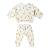 Quincy Mae Butter Dots Waffle Sweater + Pant Set