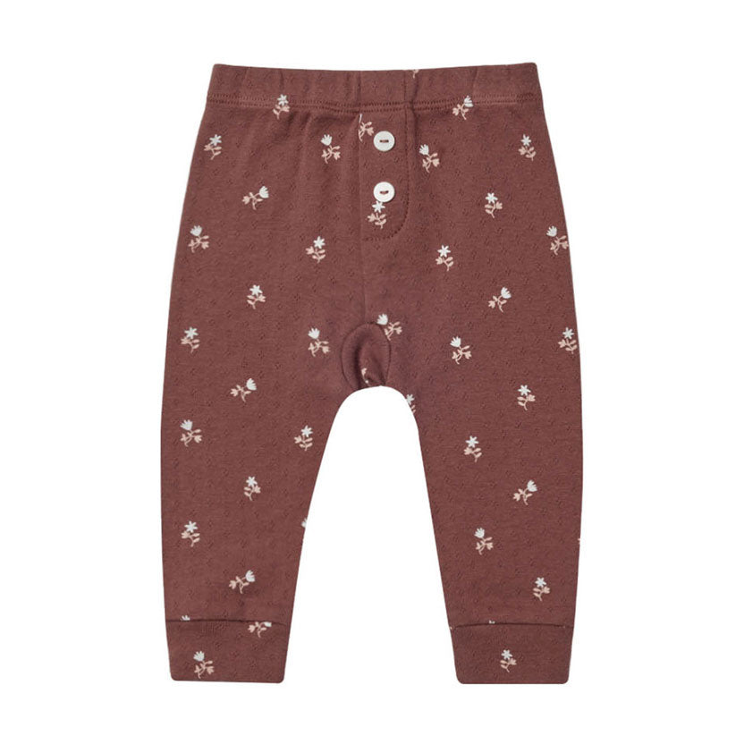 Quincy Mae Plum Fleur Pointelle Legging