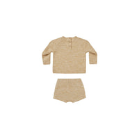 Quincy Mae Heathered Honey Summer Knit Set