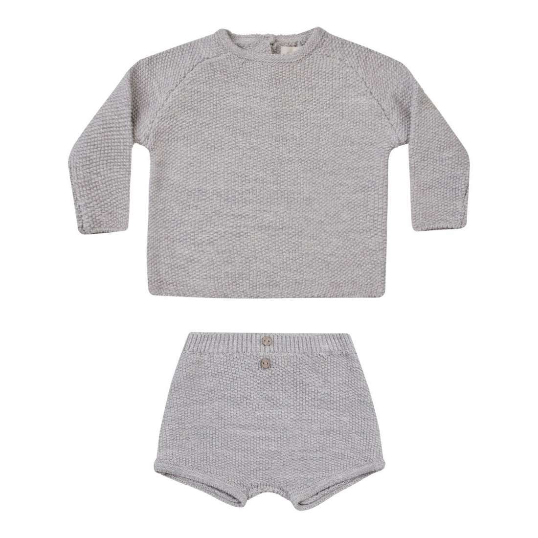Quincy Mae Heathered Periwinkle Summer Knit Set