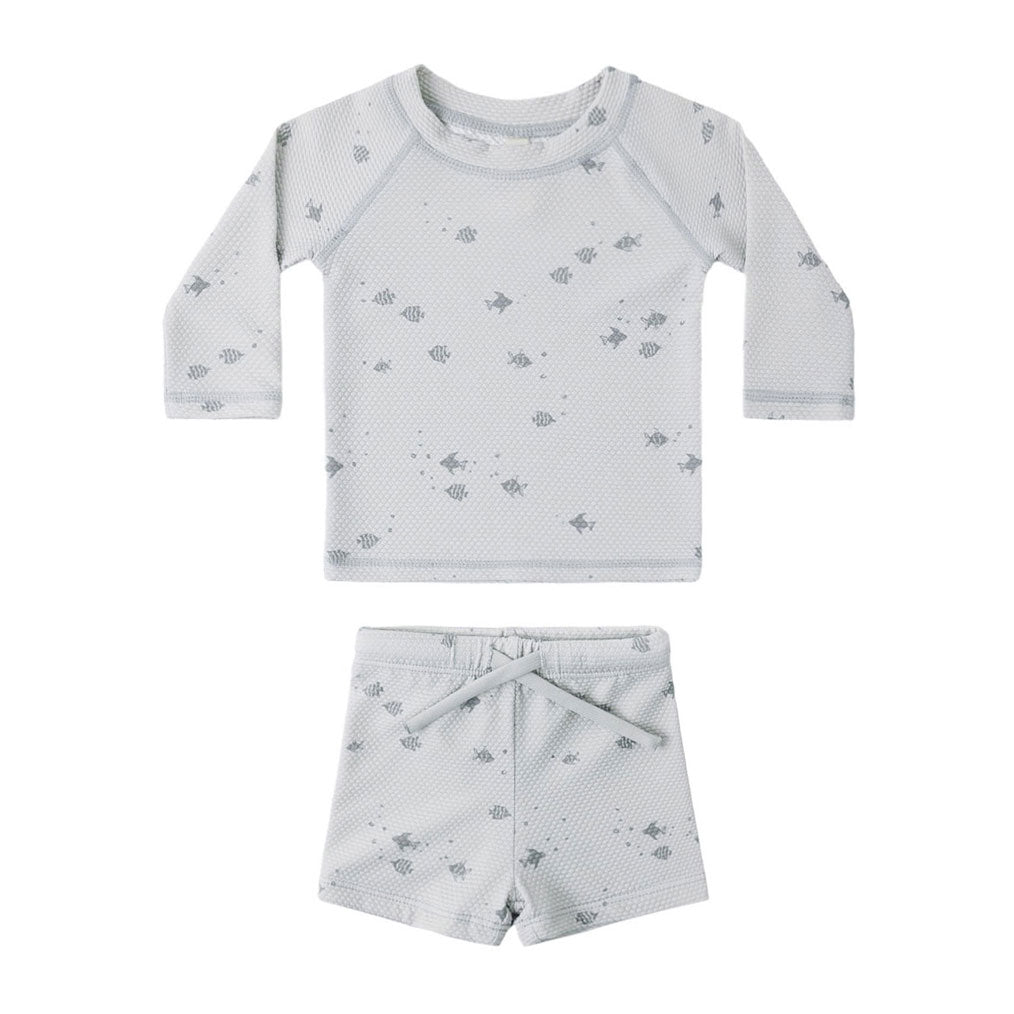 Quincy Mae Fish Finn Rashguard + Short Set