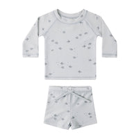 Quincy Mae Fish Finn Rashguard + Short Set