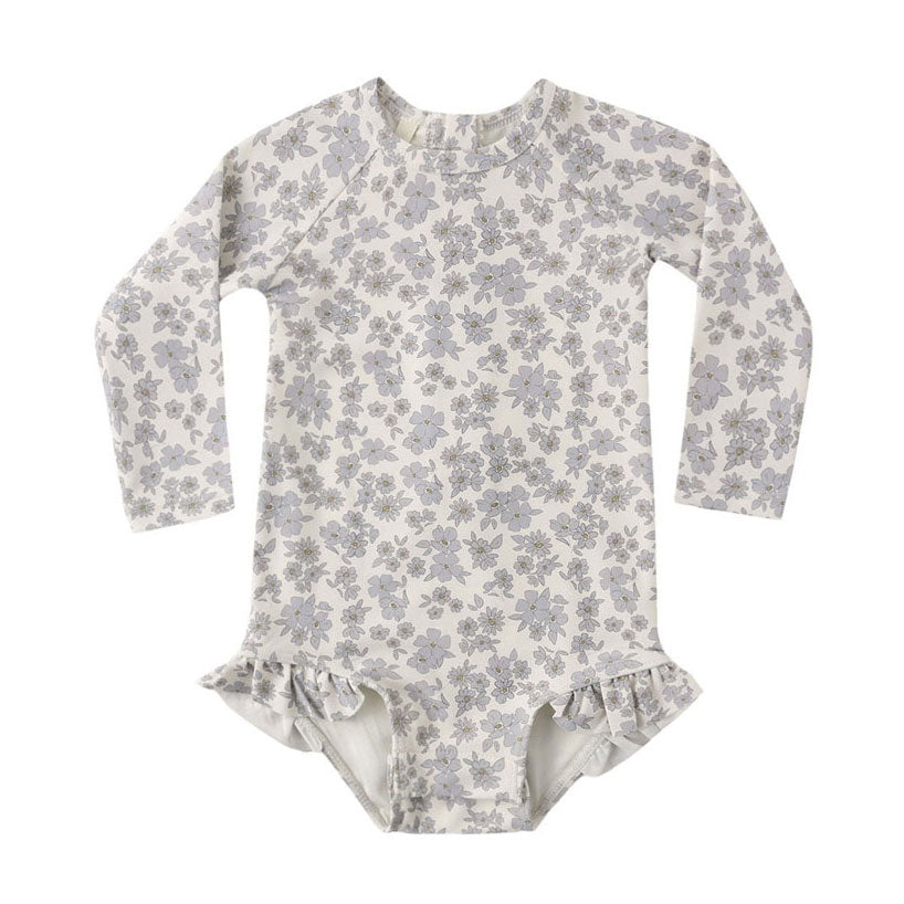 Quincy Mae Bluefloral Olivia Rashguard One-Piece