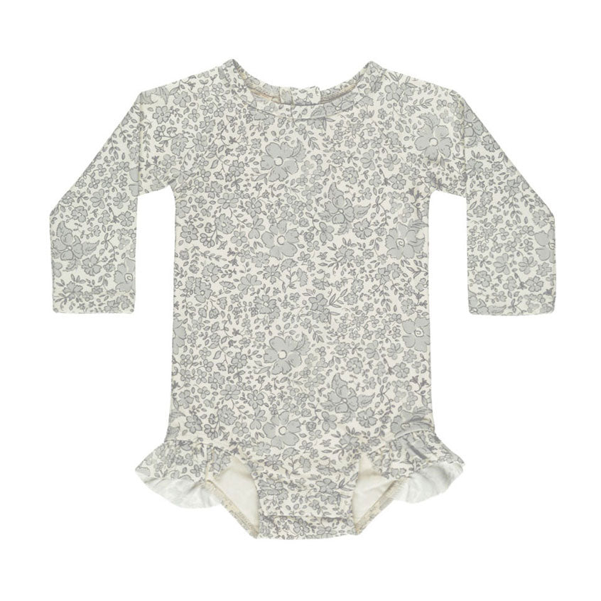 Quincy Mae Blue Blossom Olivia Rash guard One Piece