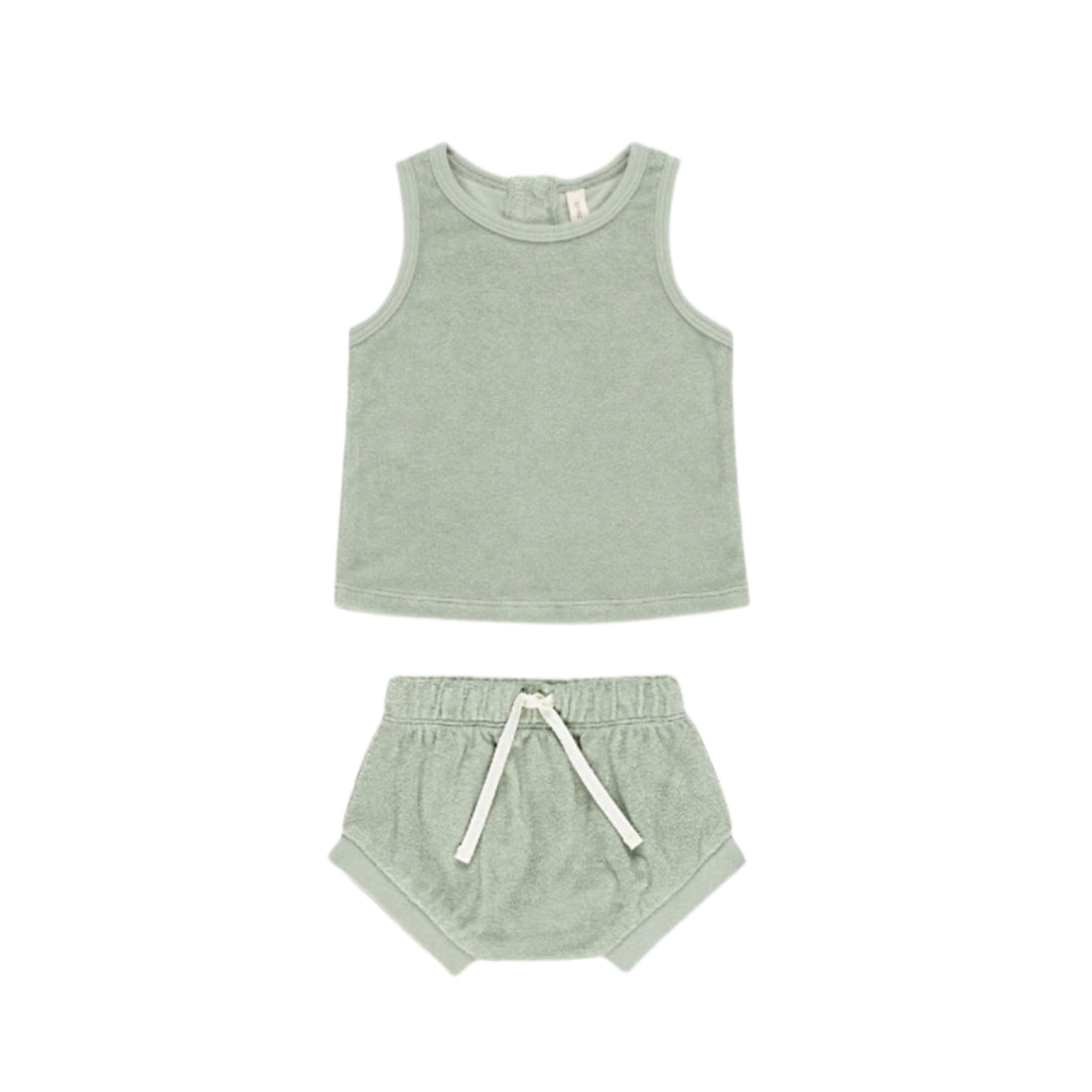 Quincy Mae Sage Terry Tank + Short Set