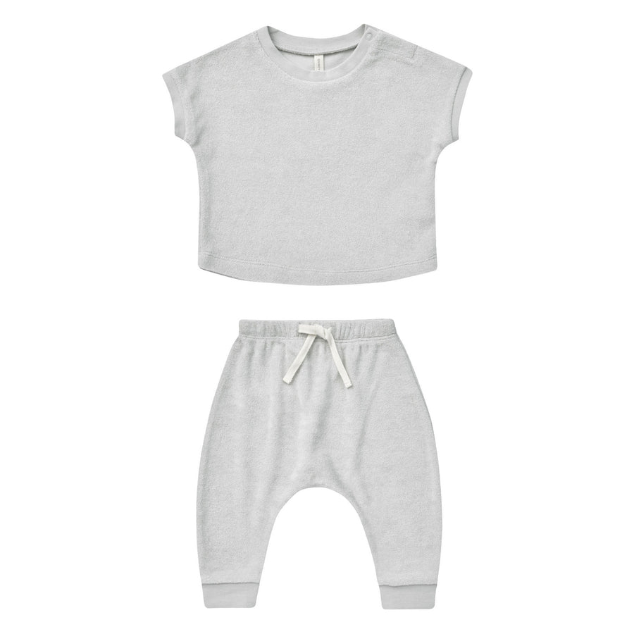 Quincy Mae Cloud Terry Tee + Pant Set