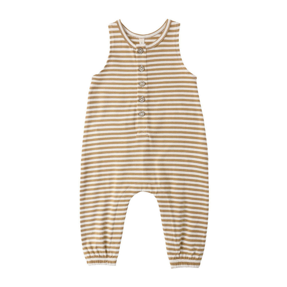 Quincy Mae Honey Stripe Sleeveless Jumpsuit