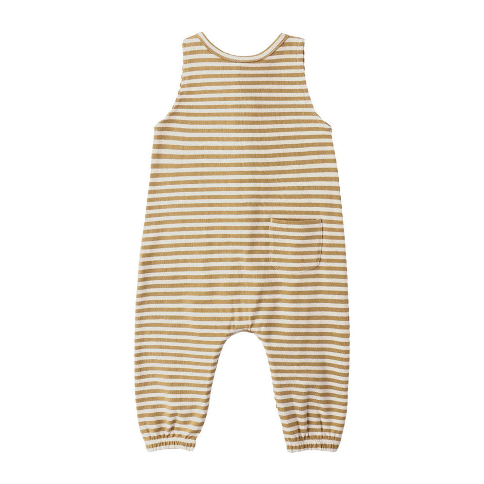 Quincy Mae Honey Stripe Sleeveless Jumpsuit