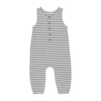 Quincy Mae Blue Stripe Sleeveless Jumpsuit