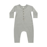 Quincy Mae Dusty Blue Long Sleeve Jumpsuit