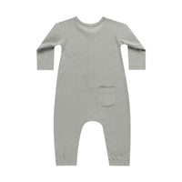 Quincy Mae Dusty Blue Long Sleeve Jumpsuit