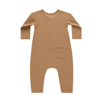 Quincy Mae Golden Long Sleeve Jumpsuit