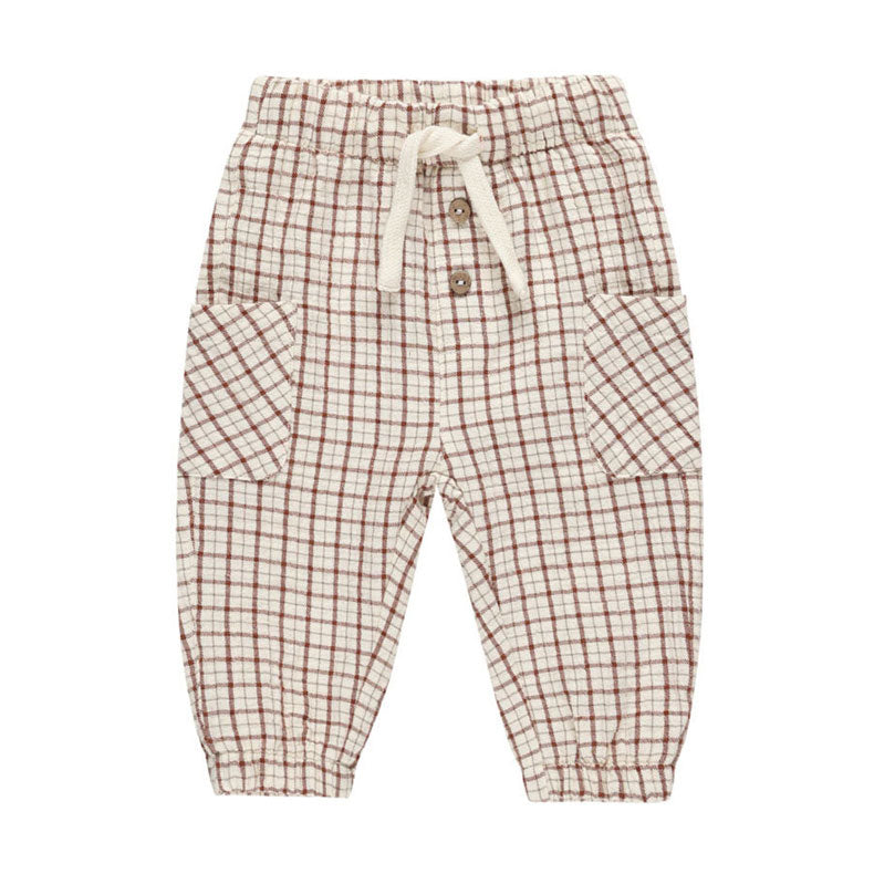 Quincy Mae Holiday Check Luca Pant