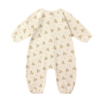 Quincy Mae Natural Marigold Waffle Jumpsuit