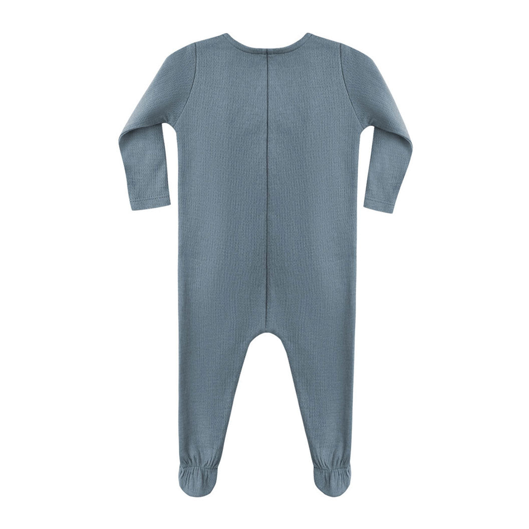 Quincy Mae Ocean Pointelle Wrap Footie