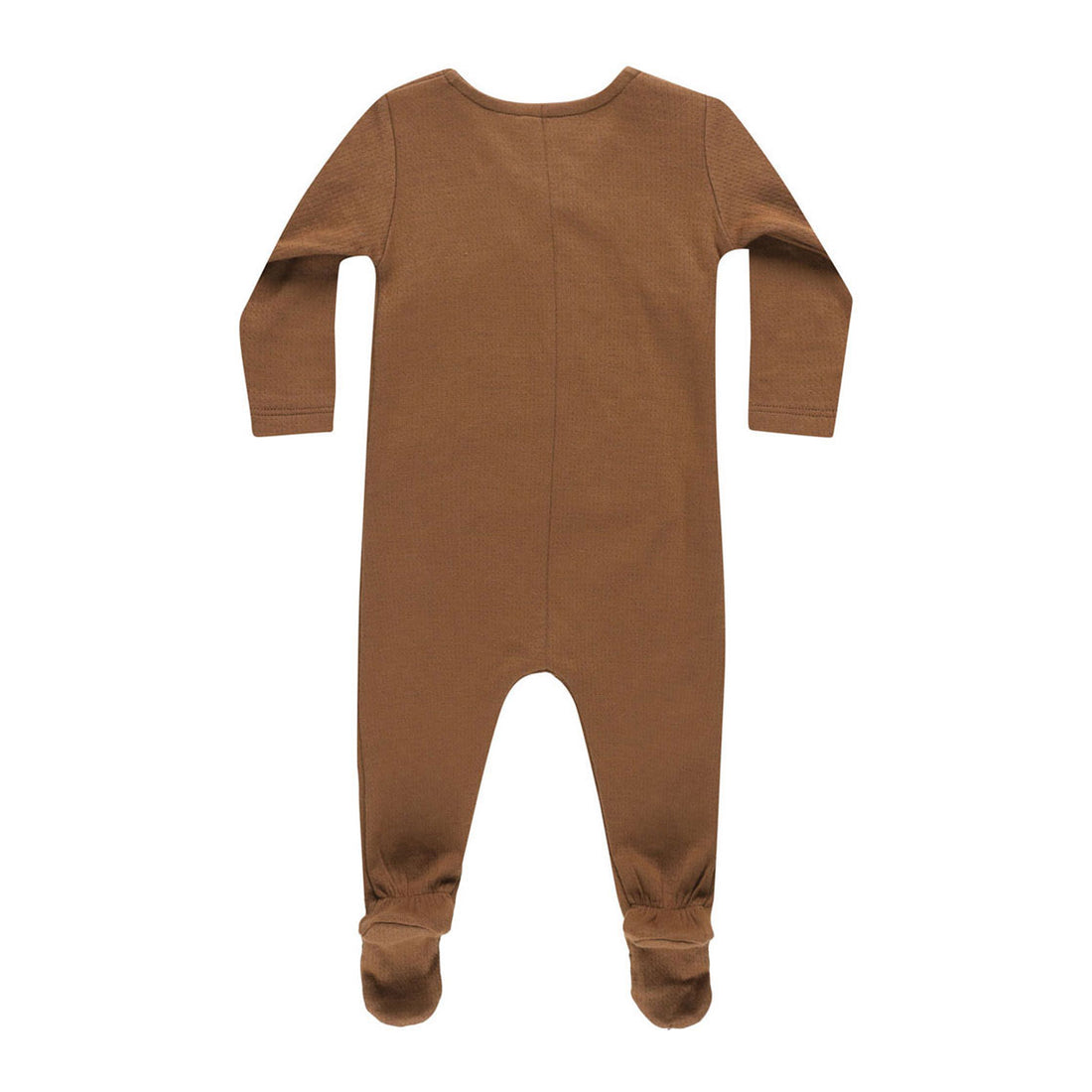 Quincy Mae Cinnamon Pointelle Wrap Footie