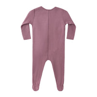 Quincy Mae Mulberry Pointelle Wrap Footie