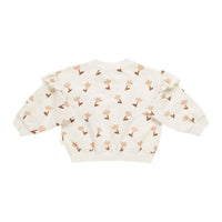 Quincy Mae Tulips Ruffle Fleece Sweatshirt