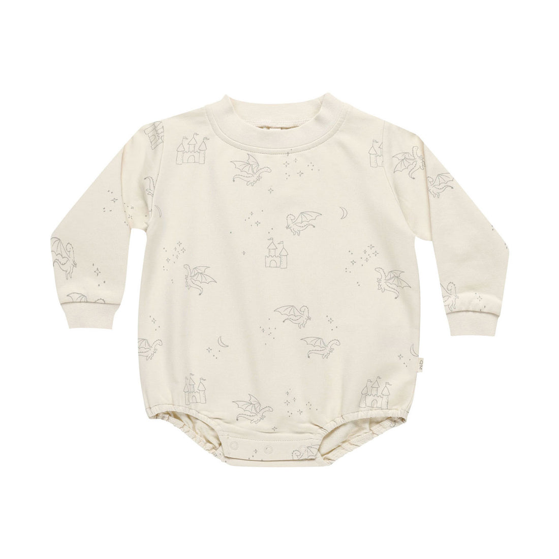 Quincy Mae Dragons Crewneck Bubble Romper