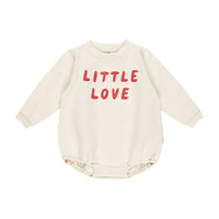 Quincy Mae Natural Little Love Bubble Romper