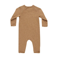 Quincy Mae Speckled Golden Cozy Heather Knit Jumpsuit