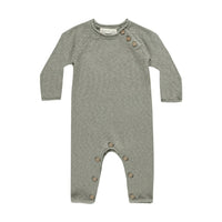 Quincy Mae Basil Cozy Heather Knit Jumpsuit