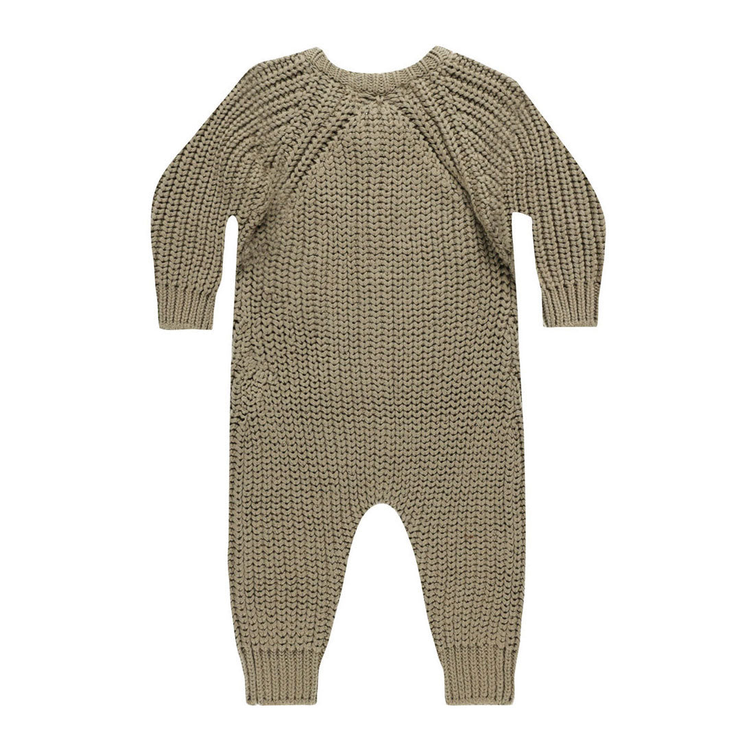 Quincy Mae Olive Chunky Knit Jumpsuit