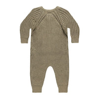 Quincy Mae Olive Chunky Knit Jumpsuit