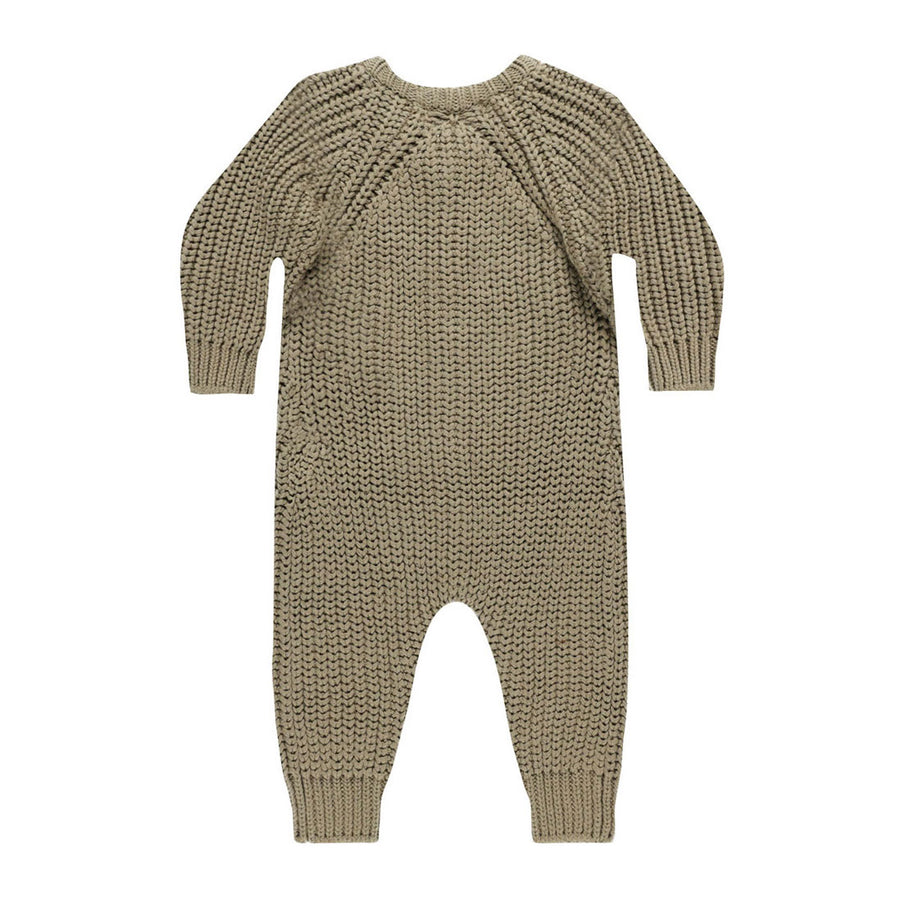 Quincy Mae Olive Chunky Knit Jumpsuit