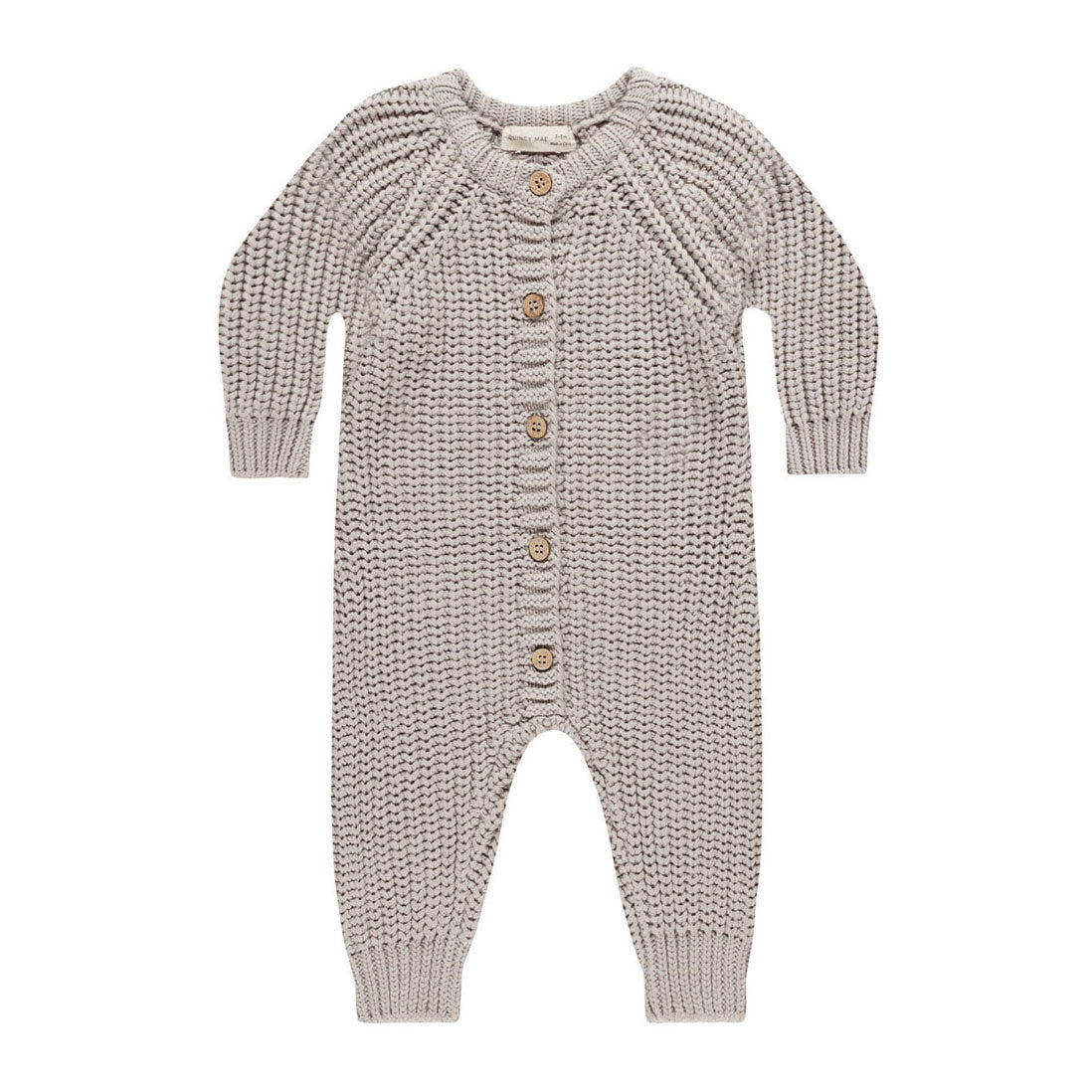 Quincy Mae Fog Chunky Knit Jumpsuit