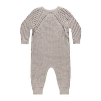 Quincy Mae Fog Chunky Knit Jumpsuit