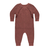 Quincy Mae Cranberry Chunky Knit Jumpsuit