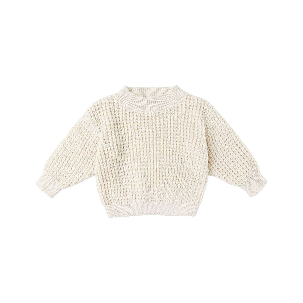 Quincy Mae Natural Chunky Knit Sweater