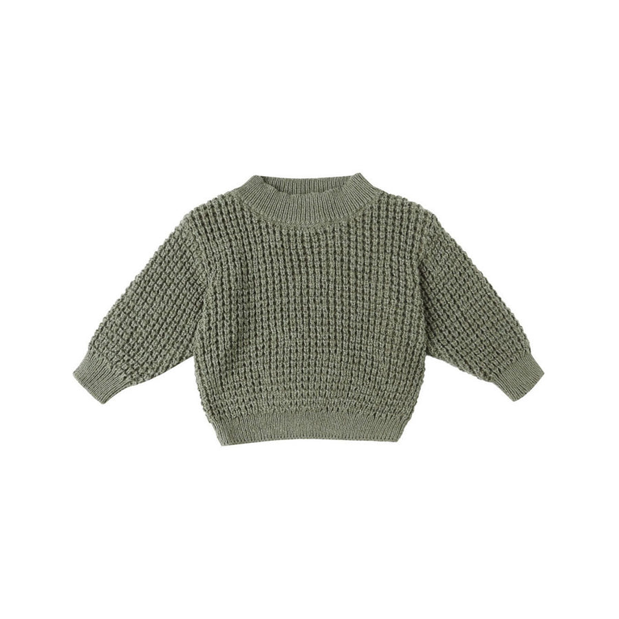 Quincy Mae Forest Chunky Knit Sweater